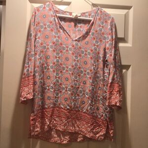 (5/$25) Lucy & Laurel 3/4 length sleeve top